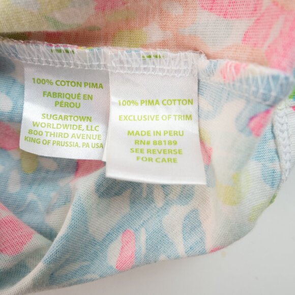 LILLY PULITZER Brewster Lovers Coral T-Shirt Dress size XXS - Picture 7 of 9